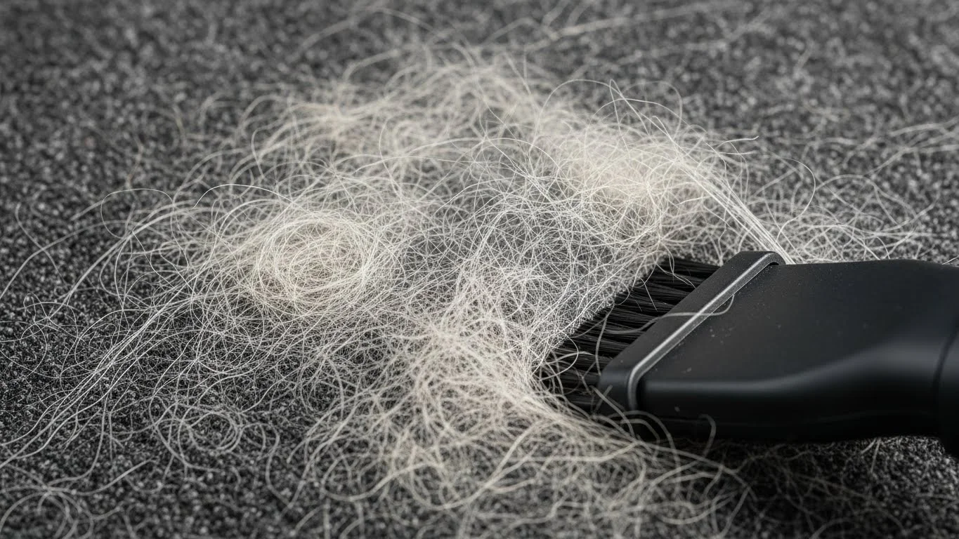 Clean Dog Hair With A Rubber Glove