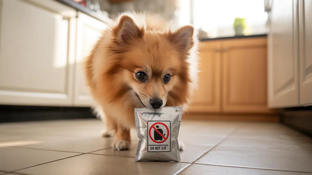 Dog Eats a Silica Packet