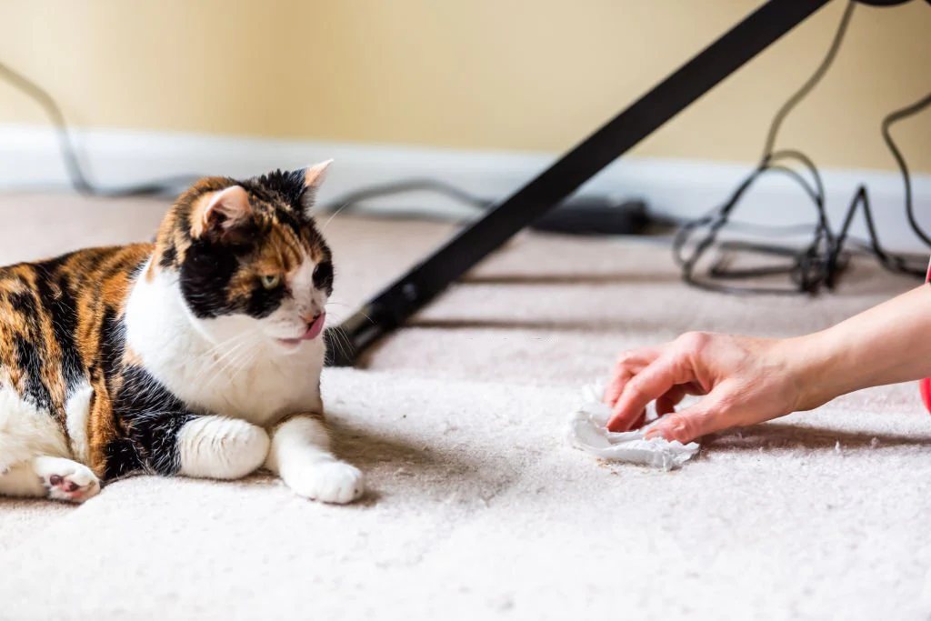 Cleaning Cat Puke